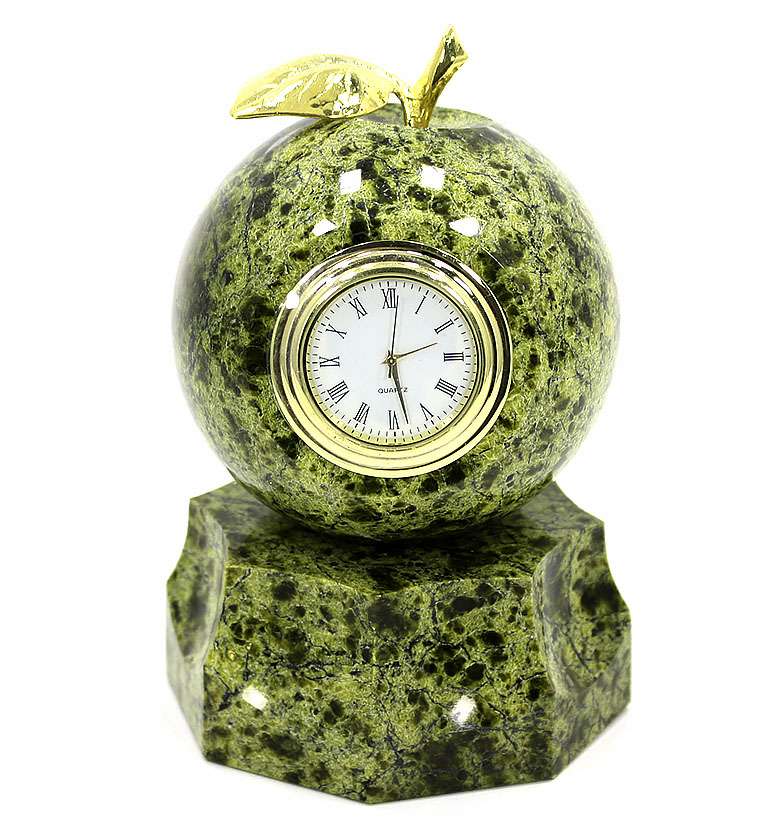 Часы "Яблоко" на подставке