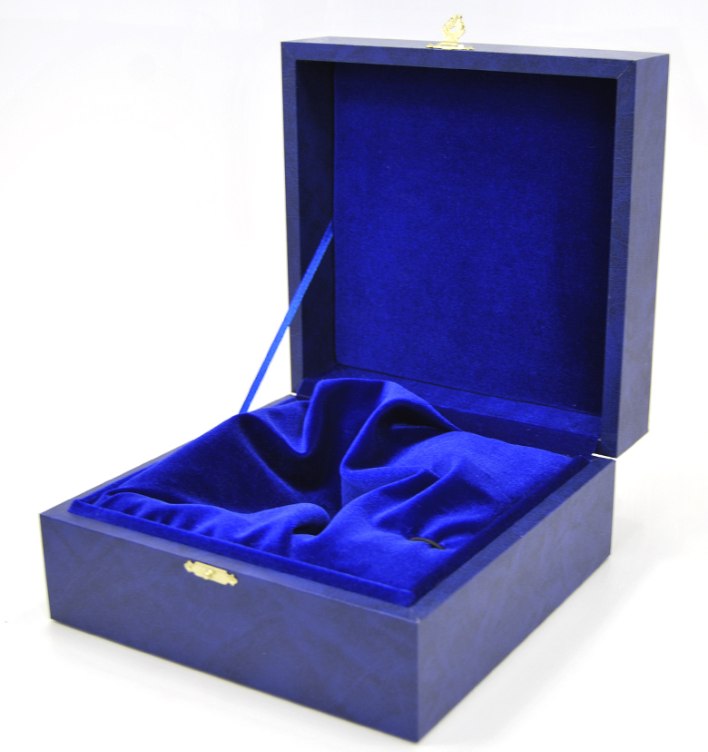 Коробка синий бумвинил